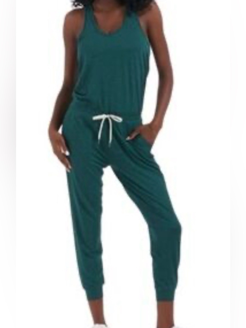 Vuori Lux Jumpsuit in Jade Heather Small